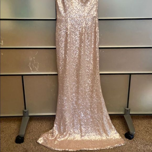 Dress the Population Sequined One-Shoulder Gown - Picture 3 of 9